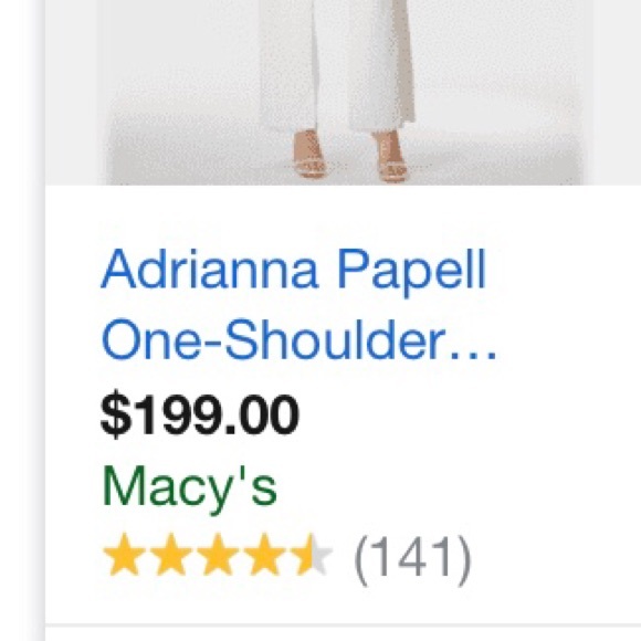 Adrianna Papell White Bridal Wedding Jumper - Picture 7 of 8